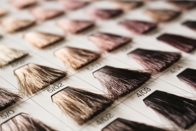 White hair Sample book