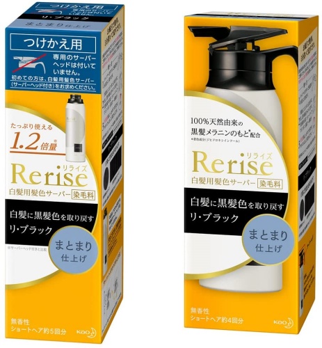 白髪用髪色サーバー リ・ブラック まとまり仕上げ